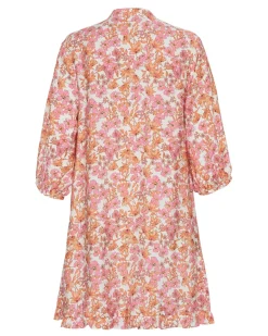 Adanaya Ladonna 3/4 Shirt Dress A PINK FLOWER