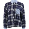 Alice Mix Shirt BLUE CHECK