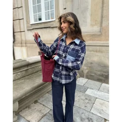Alice Mix Shirt BLUE CHECK