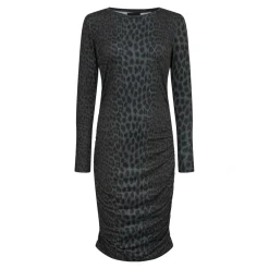 Alma Long Dress DARK ARMY LEO
