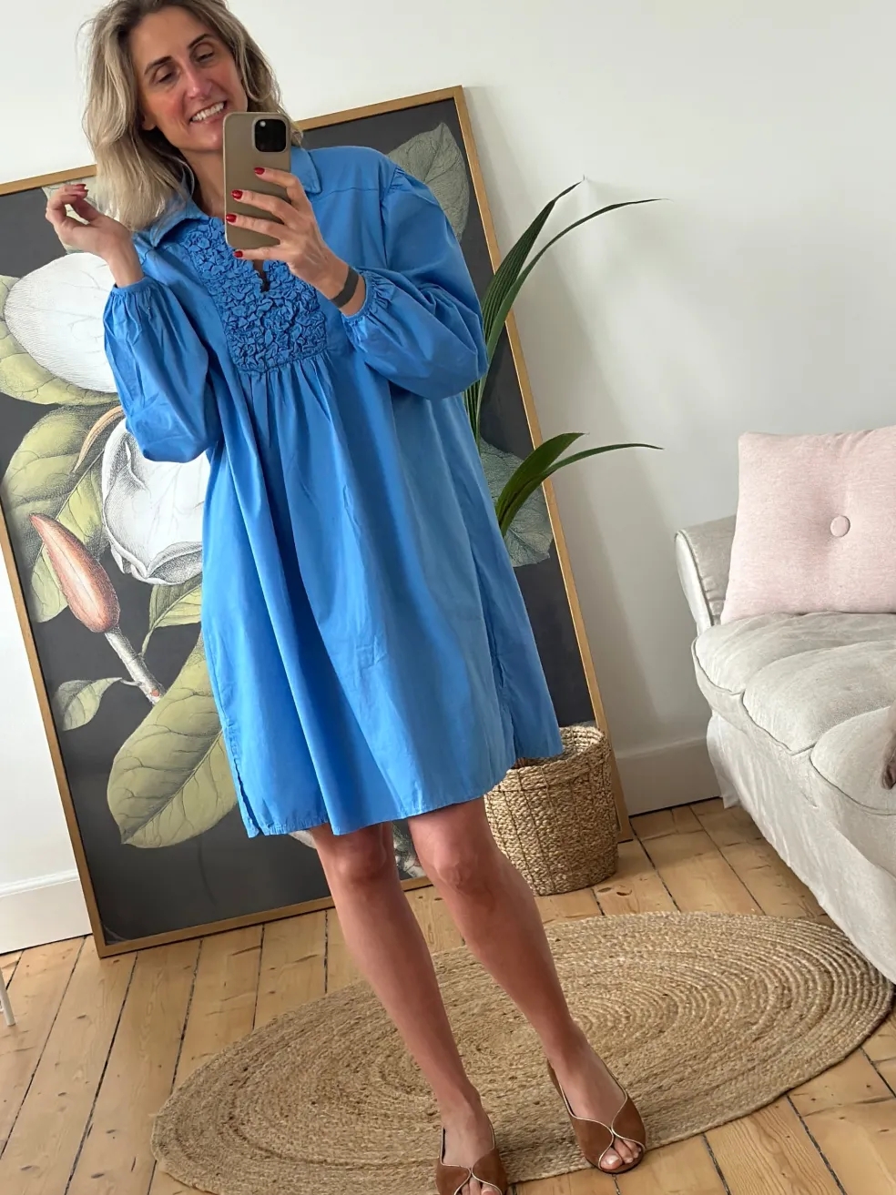 Amalie Dress 34366 HEATHER BLUE
