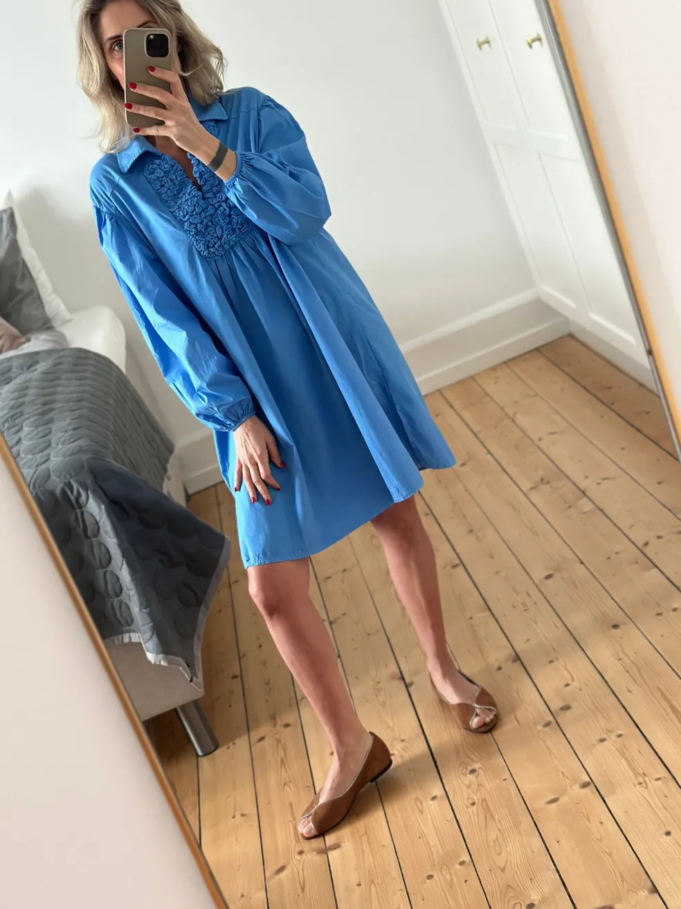 Amalie Dress 34366 HEATHER BLUE