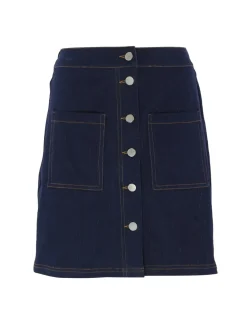 Amy Denim Skirt SOLID BLUE