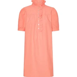 Ariana SS Poplin Dress CORAL