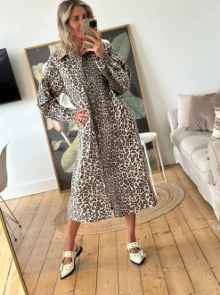 B1143 Denim Long Dress LEO