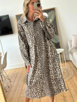 B1143 Denim Long Dress LEO