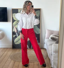 BCCora Corduroy Box Pant RED