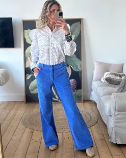 BCCora Corduroy Box Pant BLUE