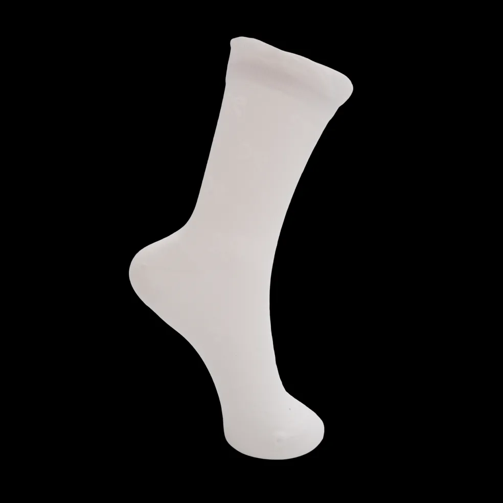 BCFleur Bow Sock WHITE