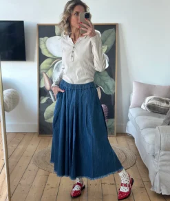 BCJean Denim Skirt BLUE DENIM