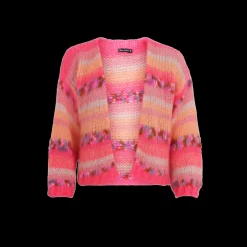 BCLagoon Multi stribed Cardigan PEACH MULTI