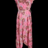 BCLuna Flared Wrap Dress BLOSSOM CANDY