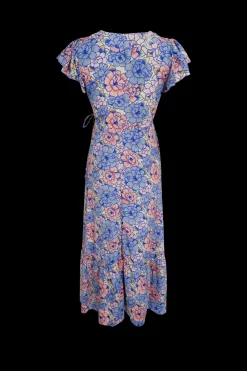 BCLuna Flared Wrap Dress BLOSSOM BLUE