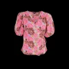 BCLuna Puff Sleeve Wrap Top BLOSSOM CANDY