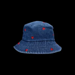 BCMalou Denim Bucket Hat DARK BLUE DENIM/HEART