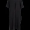 BCMelina Long Linen Dress BLACK