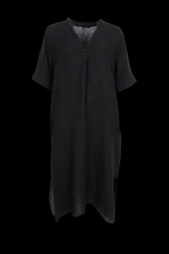 BCMelina Long Linen Dress BLACK