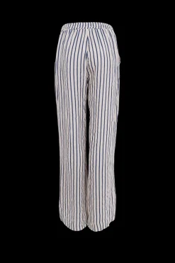 BCMelina Wide Linen Pant NAVY STRIPE
