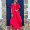 BCMolly S/S Dress RED