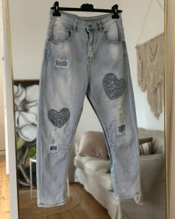 Boho Love Jeans LIGHT WASH HEART