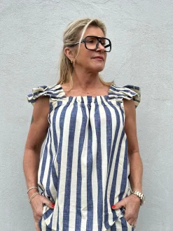 Carmen Top DARK BLUE (Preorder Levering start april)