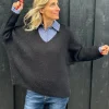 Elisa Knit Pullover BLACK
