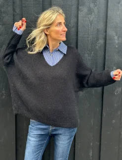 Elisa Knit Pullover BLACK