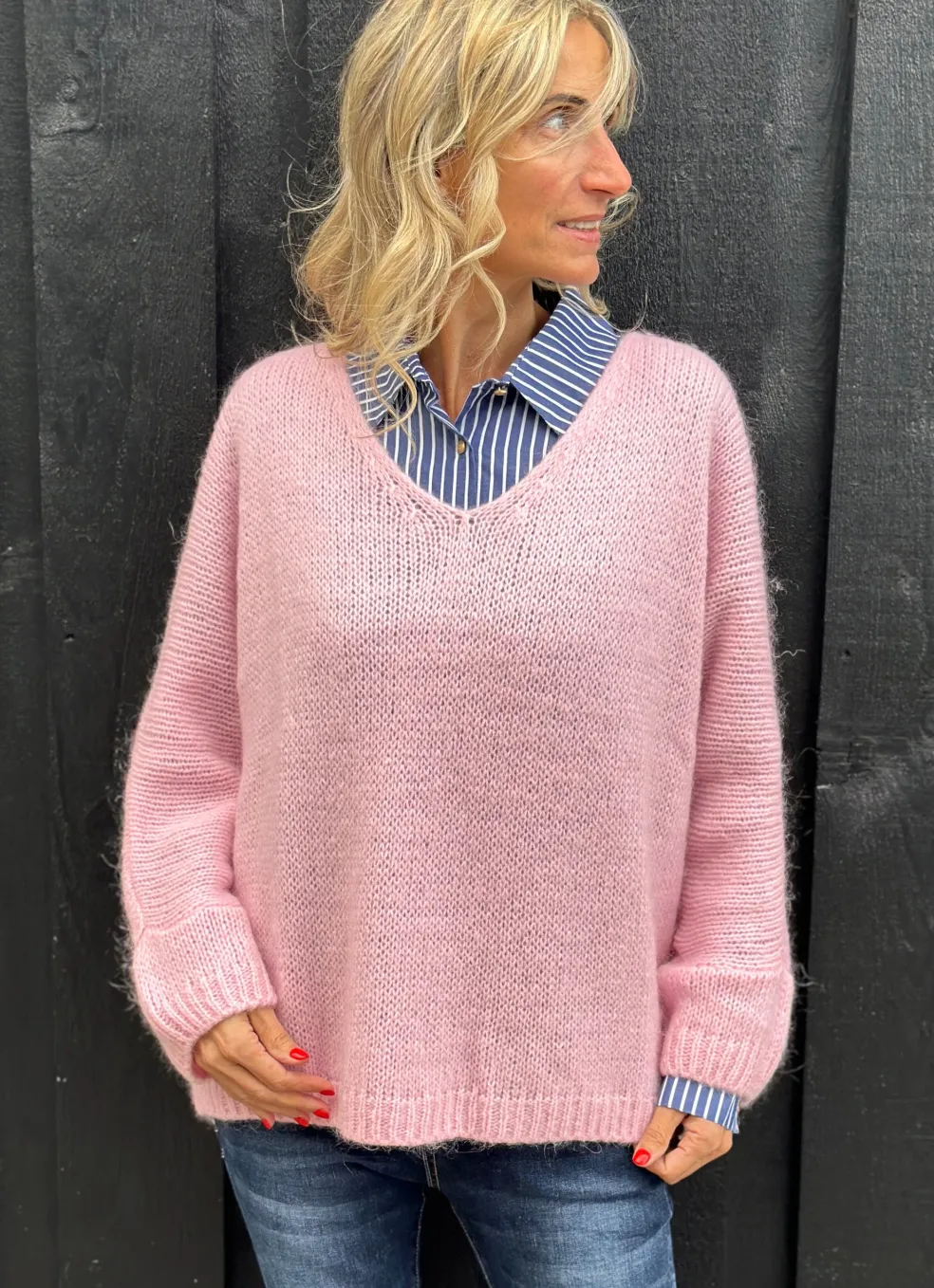 Elisa Knit Pullover SOFT ROSE