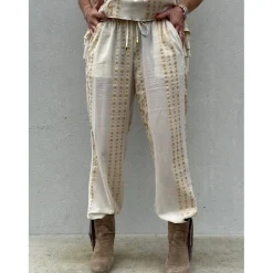 Fiji Jacquard Pant OFF WHITE