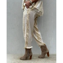 Fiji Jacquard Pant OFF WHITE