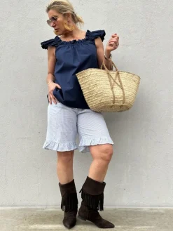 Honolulu Frill Shorts LIGHT BLUE (Preorder Levering april)