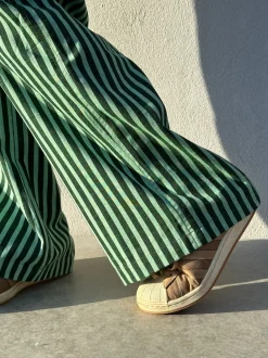 Honolulu Stripe Pant GREEN