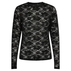 Isa LS Lace Blouse BLACK