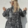 Jada Print Blouse GREY