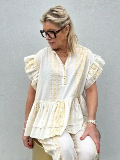 Jada SS Blouse OFF WHITE