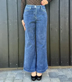 JW 8141 Jeans DARK BLUE STRIPE