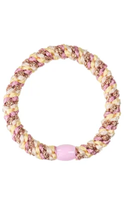 Kknekki elastik MIX OLD PINK YELLOW GLITTER