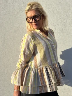Lido Jaquard Blouse BEIGE