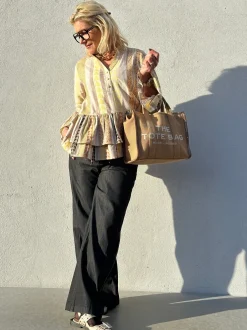 Lido Jaquard Blouse BEIGE