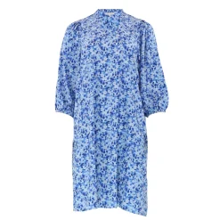Lone Soft Flowers Dress BLUE