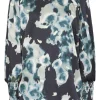 Love738-16 Blouse BLACK / PINE