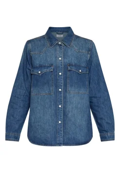 Love1276 Denim Shirt M. BLUE USED