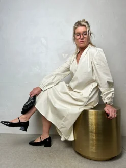 Love Poplin Dress CHALK