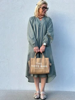 Love Poplin Dress DUSTY GREEN