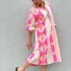 Love Print Dress PINK (Preorder Levering start april)