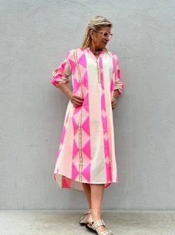 Love Print Dress PINK (Preorder Levering start april)
