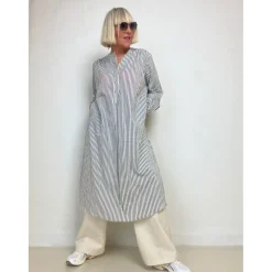 Love Stripe 3/4 Sleeve Dress BLUE (Preorder Levering April)