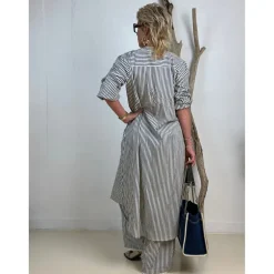 Love Stripe 3/4 Sleeve Dress BLUE (Preorder Levering April)