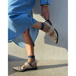 Love Stripe Dress DUSTY BLUE