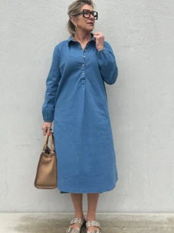 Lucca Denim Dress BLUE